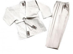 Kimono JUDO s pásikom veľ. 6 (190cm) farba biela