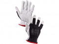Kombinované rukavice TECHNIK PLUS èierno-biele - PREDAJ PO 12 pároch