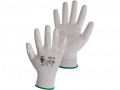 Potiahnuté rukavice BRITA, biele - PREDAJ PO 12 pároch
