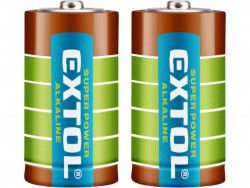 EXTOL ENERGY batérie alkalické 1,5V LR14/C 2ks