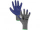 Potiahnuté rukavice COLCA, šedo-modré - PREDAJ PO 12 pároch