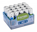 Batérie AA tužkové HR6 1,5V zink-chloridové 20ks EXTOL